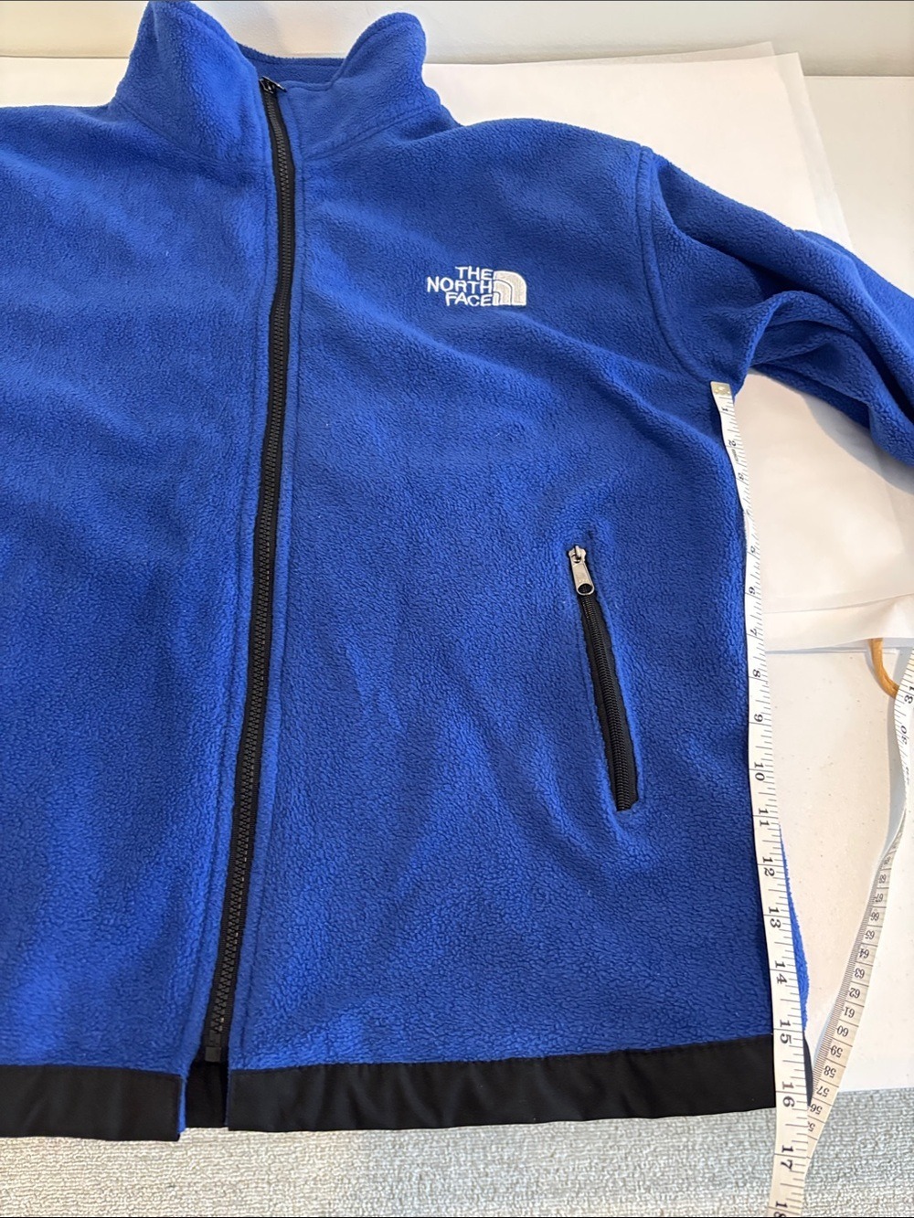 The North Face men’s Summit Series Blue Full-Zip Fleece Jacket size XL - Picture 11 of 12